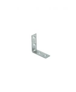 Mobila Lastrine Giunzione Angolo Acciaio Zincato Bianco 20x20 mm - 4 Pezzi