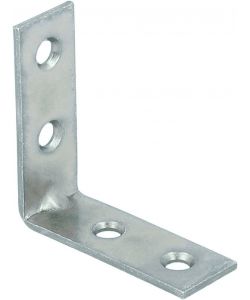 Mobila Lastrine Giunzione Angolo Acciaio Zincato Bianco 40x40 mm - 4 pz