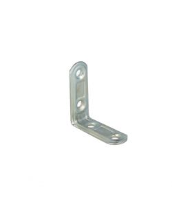 Lastrine di giunzione ad angolo stondate in acciaio zincato bianco 50x50 mm. 4 pz.