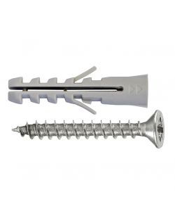 Tasselli universali nylon + viti T.P.S. - Diam. 5 x 25 - 25 pz.