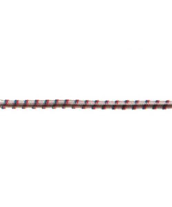 Corda elastica in polipropilene  4 mm. bianca inserti colorati