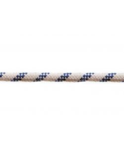 Corda in poliestere per uso nautico  10 mm. bianco/blu