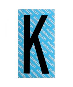Lettera Adesiva Nera Serie T80 K Letterfix