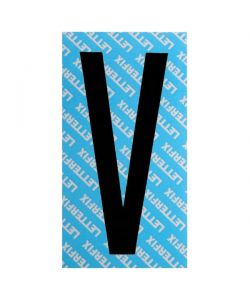 Lettera Adesiva Nero Serie T80 V Letterfix