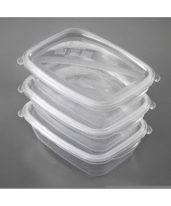 Heidrun Set 3 Contenitori Per Alimenti McFresh - 0,9L - 20x14x6cm