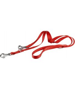 Ferplast Guinzaglio nylon regolabile rosso 120-200 cm fettuccia 2 cm