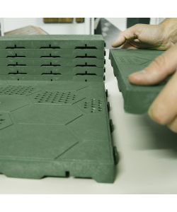 Piastrella Autobloccante Art Plast - Verde - 40x40 cm