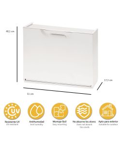 Art Plast Scarpiera Bianca in Polipropilene - 51x17.3x41 cm