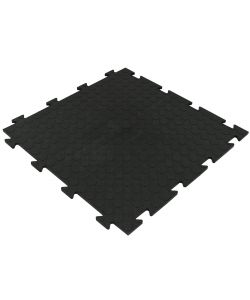 Art Plast Piastrella PVC Morbida Nera 50x50 cm Antiscivolo per Officine e Palestre