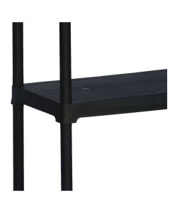 Art Plast Scaffale Nero 5 Ripiani in Polipropilene - 80x40x176 cm