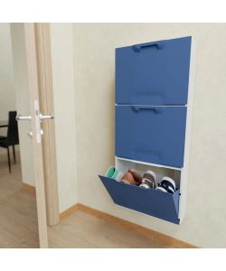 Art Plast Scarpiera Componibile Unika 1 Modulo Blu Navy 51x17,3xH41 cm
