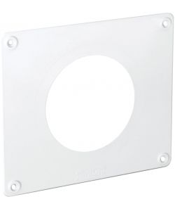 Copriforo Tubo Tondo diam. 100 mm Bianco 190x160 mm