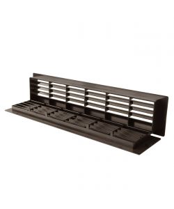 Griglia di Ventilazione Telescopica in Plastica Marrone - 480x98 mm