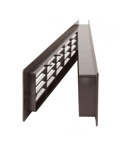 Griglia di Ventilazione Telescopica in Plastica Marrone - 480x98 mm