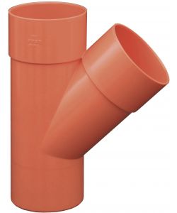 DERIVAZIONE PVC 45� D.100 MM ARANCIO - Giunzione da incollaggio