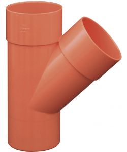 DERIVAZIONE PVC ARANCIONE 45� � 80 MM PER IMPIANTI DI SCARICO