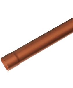 Tubo Pluviale PVC Effetto Ramato 2 m d. 80 mm - Facile Posa e Funzionale