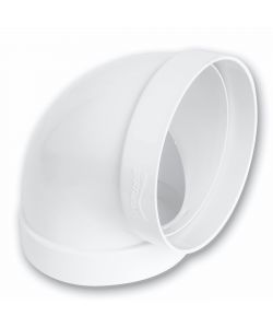 La Ventilazione Curva 90� FF in ABS d. 125 mm per Aerazione Canalizzata