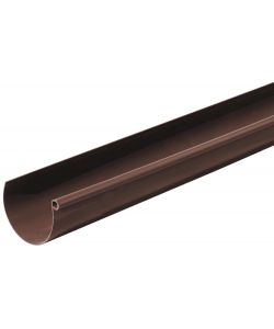 Canale di gronda PVC 2 m marrone 125 mm per acque meteoriche