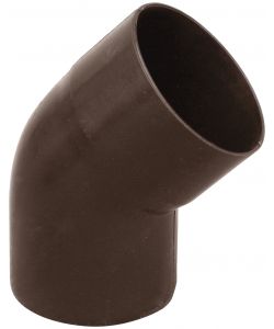 Curva PVC 45� marrone diam. 80 mm per gronda facile installazione