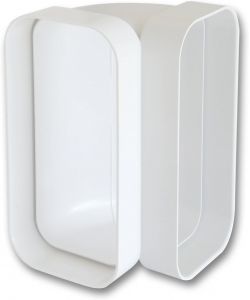La Ventilazione Curva Verticale in ABS 150x70 mm per Canalizzazione