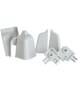 Accessori Alzatina Rettangolare Grigia PVC Finitura Opaca 6 Pz