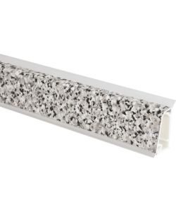 Alzatina cucina alluminio effetto granito 3 m PVC Baveno 45x3000 mm