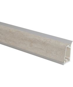 ALZATINA ALUMINIO EFFETTO TRAVERTINO SARDO 3000MM PER CUCINA
