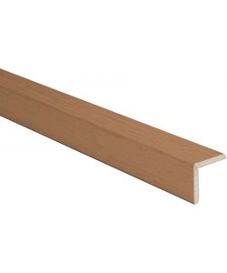 Paraspigolo in MDF melaminico noce chiaro 28x28 mm lunghezza 278 mm