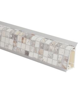 Alzatina Alluminio Crema 3m - Rivestita in Carta Melaminica Decorata