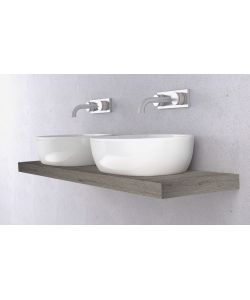 Top bagno travertino romano mm. 59x902x490