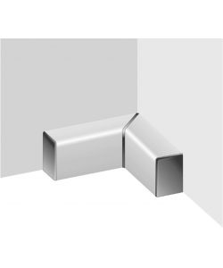 Accessorio alzatina rettangolare in alluminio grigio 40 mm