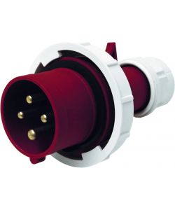 Electraline Spina Elettrica Industriale 16A 3P+T 380V IP67 Rossa