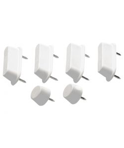 Polipropilene Set paracolpi chiodati per copriwater 12 mm antiscivolo