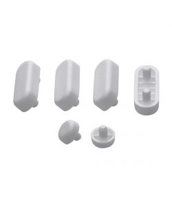 Set Paracolpi per Sedili Bianco 2x7mm 4x10mm con Fondo Antiscivolo