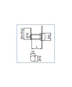 Serratura a cilindro ibfm per casellari 30 mm