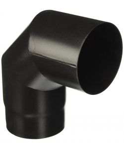 Gomito 90° in Acciaio Nero Resistente - D. 12 cm - Tubo per Stufe