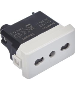 Bticino Presa di Corrente Bipasso Matix - Bianco - 10/16A - 250 V