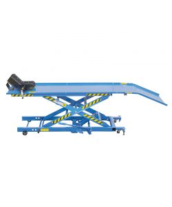 Fervi Sollevatore Idraulico Moto 400 Kg Blu 1825x660 mm S008/M
