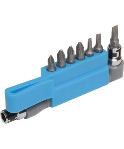 Fervi Kit 7 Bits con Porta Inserti in Cr-V Satinato 105 mm