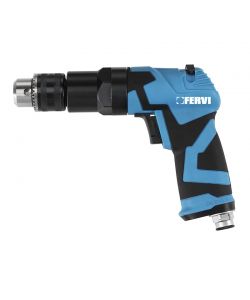 Fervi Trapano ad Aria Reversibile Ciano/Nero Mandrino 10 mm 1800 rpm