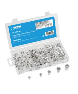 Fervi Rivetti Filettati in Alluminio - Kit 120pz in Cassetta