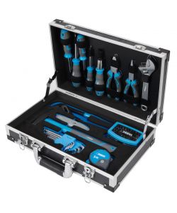 Fervi Valigia Utensili Blu 53 Pezzi Set Completo 410x115x285 mm