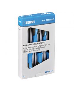 Fervi Giraviti Diamantati 6 Pz Mo-V - Misure da 4 a 6 mm - Isolati