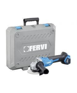 Fervi Smerigliatrice Angolare 125mm 20V Blu Corpo Macchina Brushless