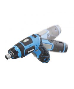 FERVI Avvitatore a Batteria 3,6V con 30 Inserti e Scatola di Latta
