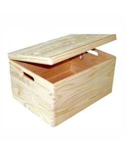 Contenitore Box Legno Pratica   Cm 40X30 H 25 Xtra