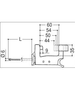 Esinplast Fermapersiane Automatico - Top Grillo - 44/60 mm