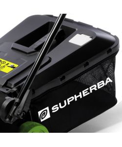 Supherba Rasaerba Giardino Elettrico Verde 1200W Taglio 32 cm Cesto 30 L