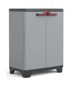 Keter Armadietto Basso Stilo Grigio e Nero 90 cm